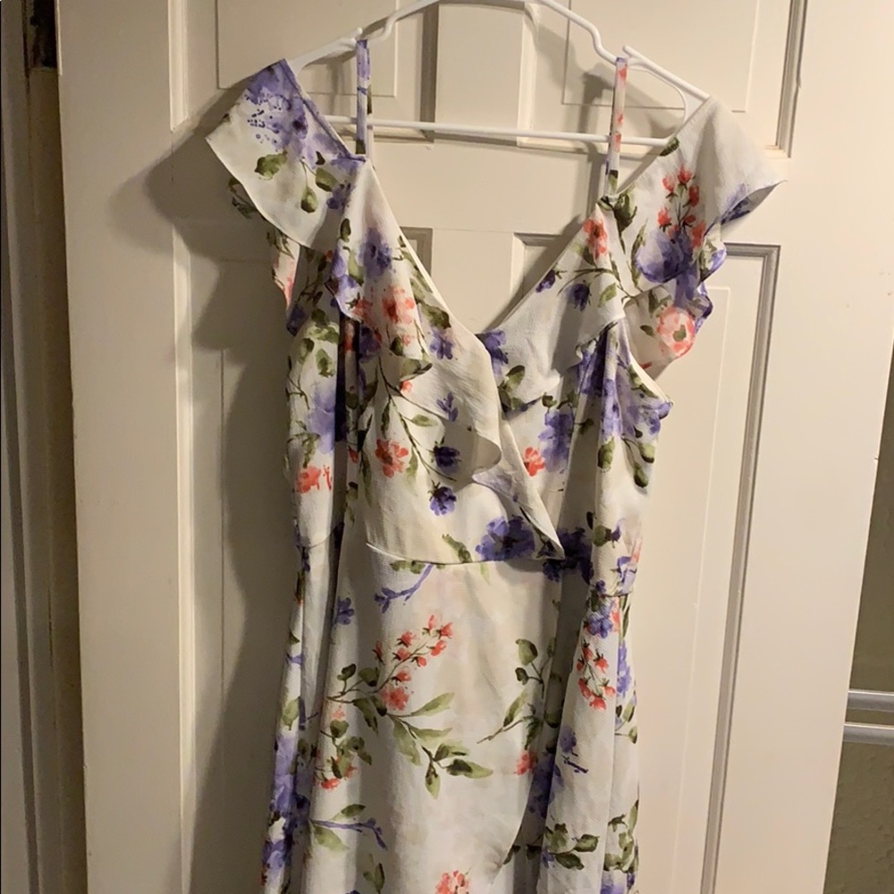 Floral dress with shorts